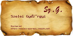 Szelei Györgyi névjegykártya